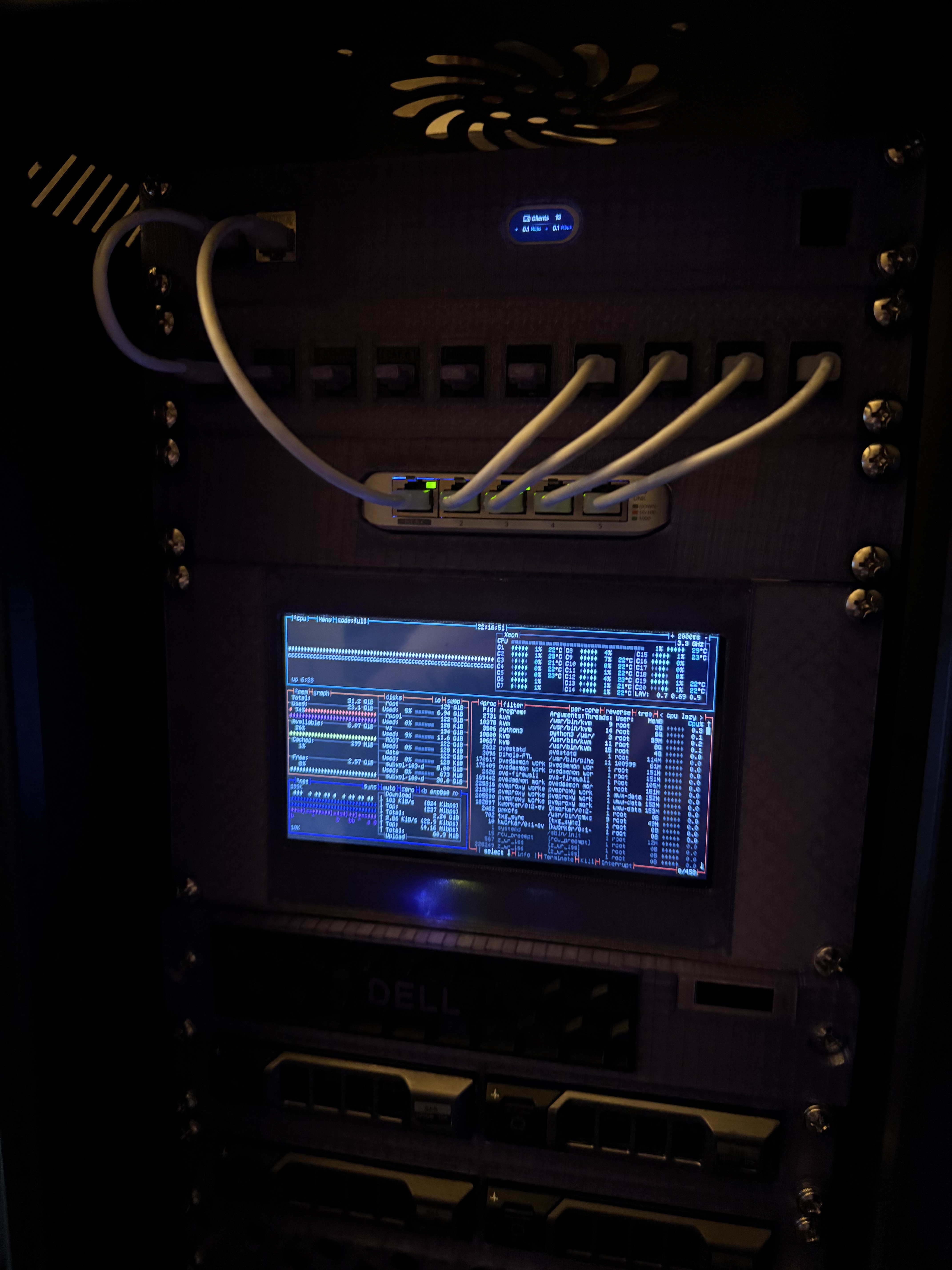 Rack mountable front for Generic Aliexpress 7" HDMI Display-C Case (Remix)