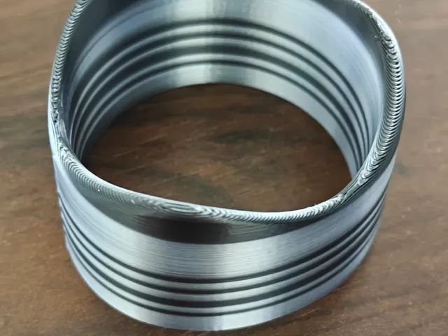 Wave-Crest Napkin Ring — sculpted, no supports