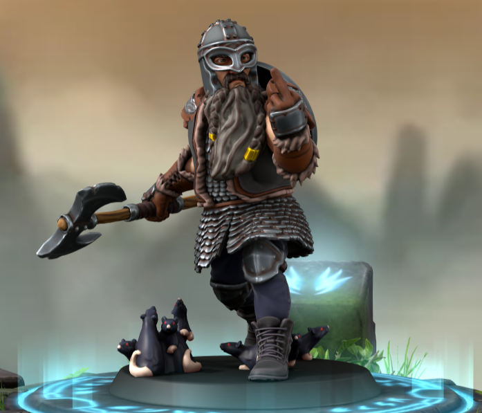 Dan the Rat Slayer - Human Barbarian