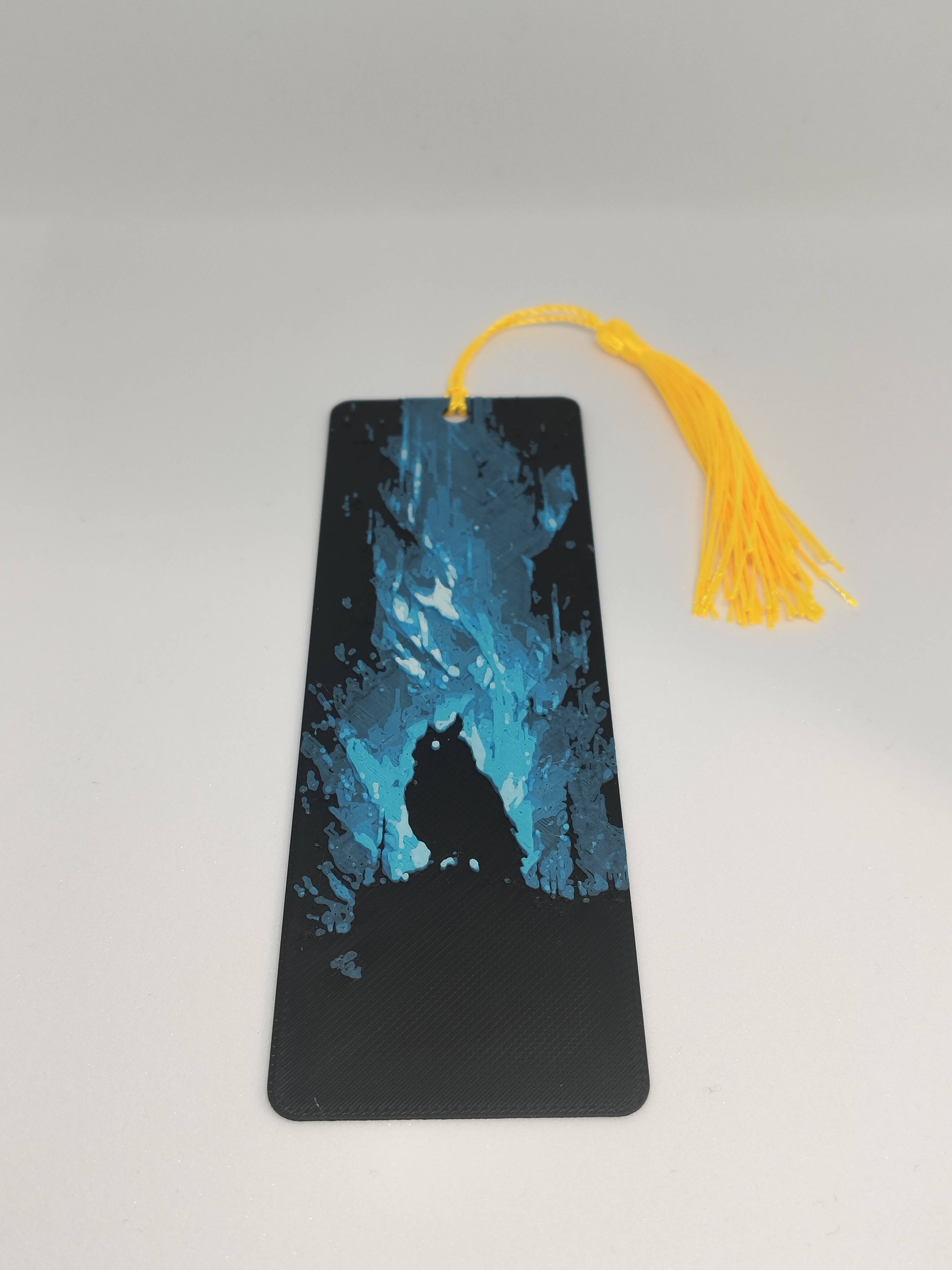 Owl and aurora bookmark - hueforge