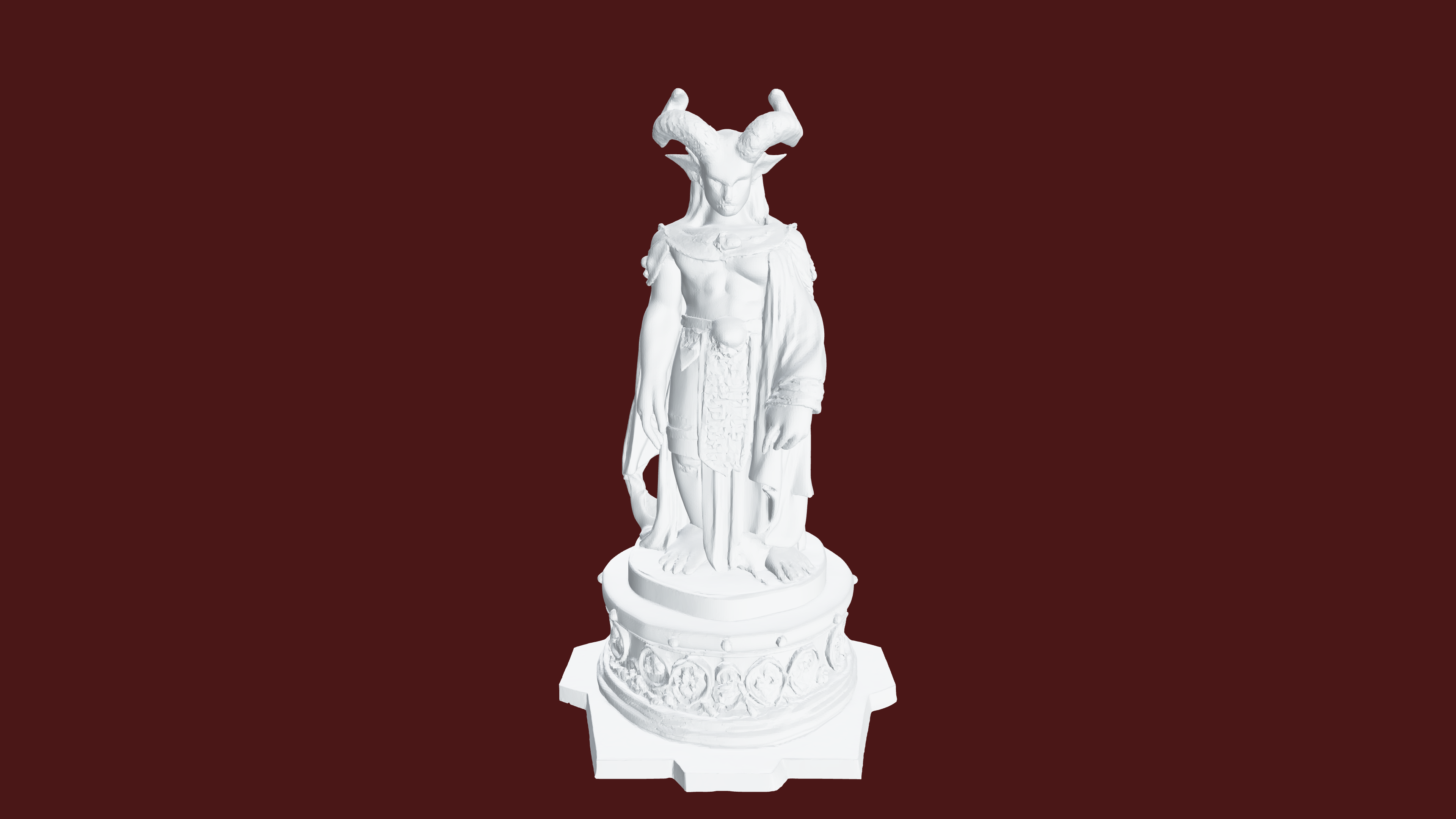 horned figure
