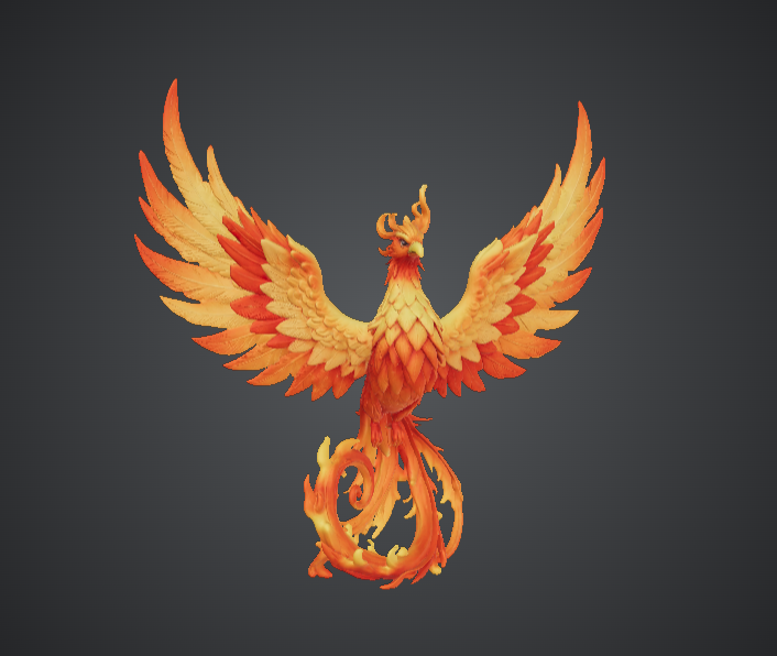 Majestic Fire Phoenix – Rising Flame Bird