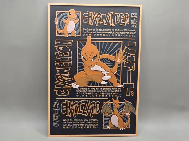 Charmander Evolutions - HueForge