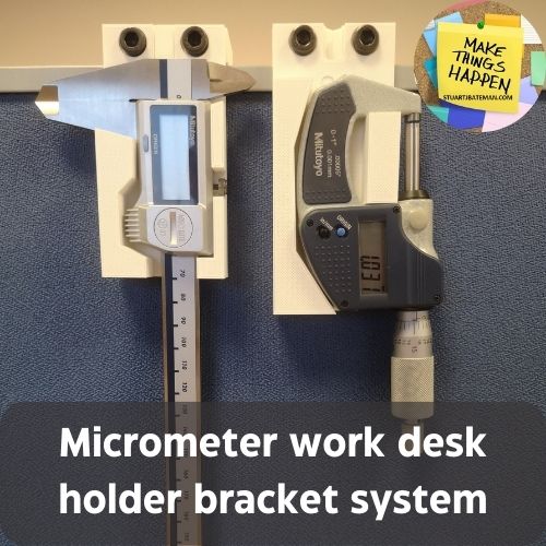 MITUTOYO MICROMETER WORK DESK HOLDER FOR WORK DESK BRACKET SYSTEM