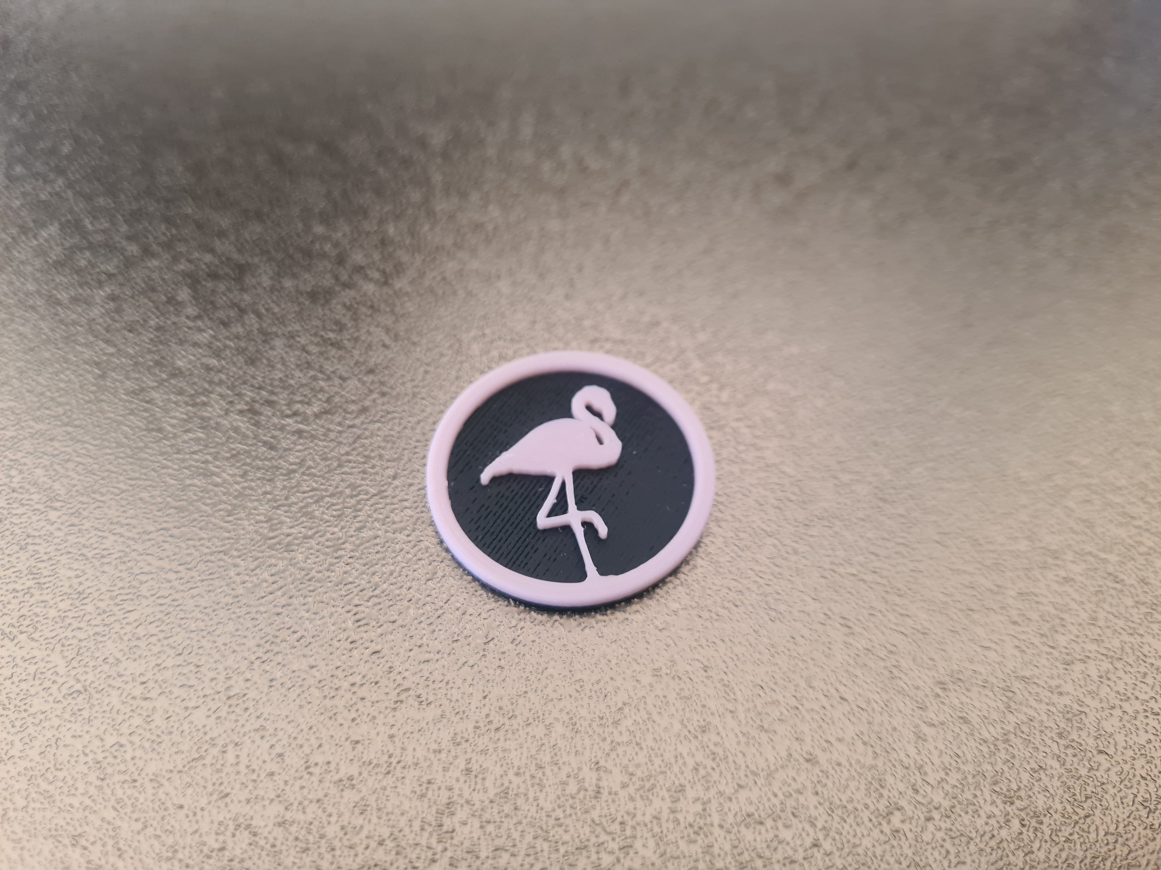Flamingo shopping cart coin/chip (Einkaufswagen)