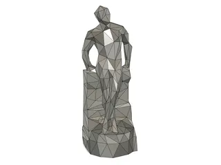 Low Poly Leaner by kh4rj0 | Download free STL model | Printables.com