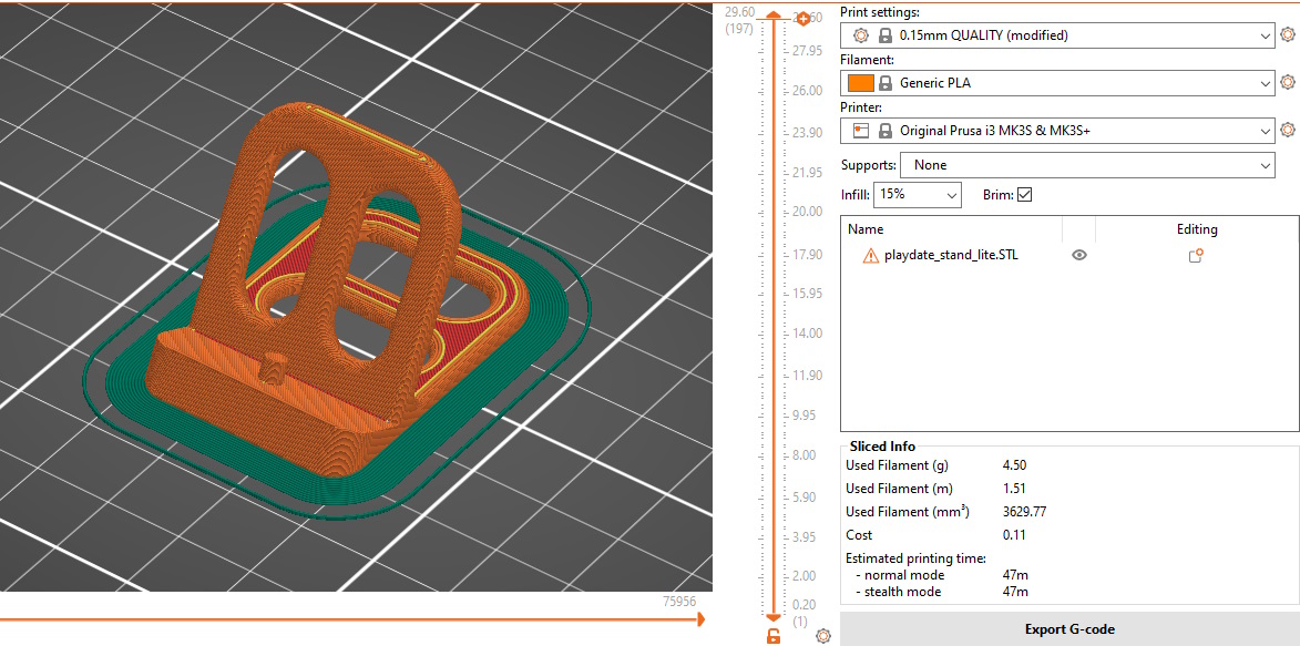 Playdate Stand Lite by sqrgl | Download free STL model | Printables.com