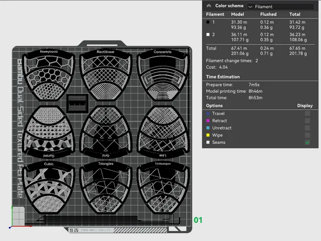 Bambu Labs Infill Patterns
