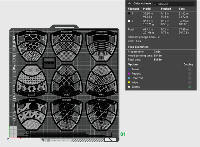 Bambu Labs Infill Patterns