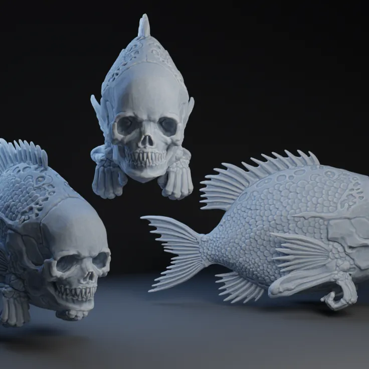 Fish-skeleton 3D models - Sketchfab