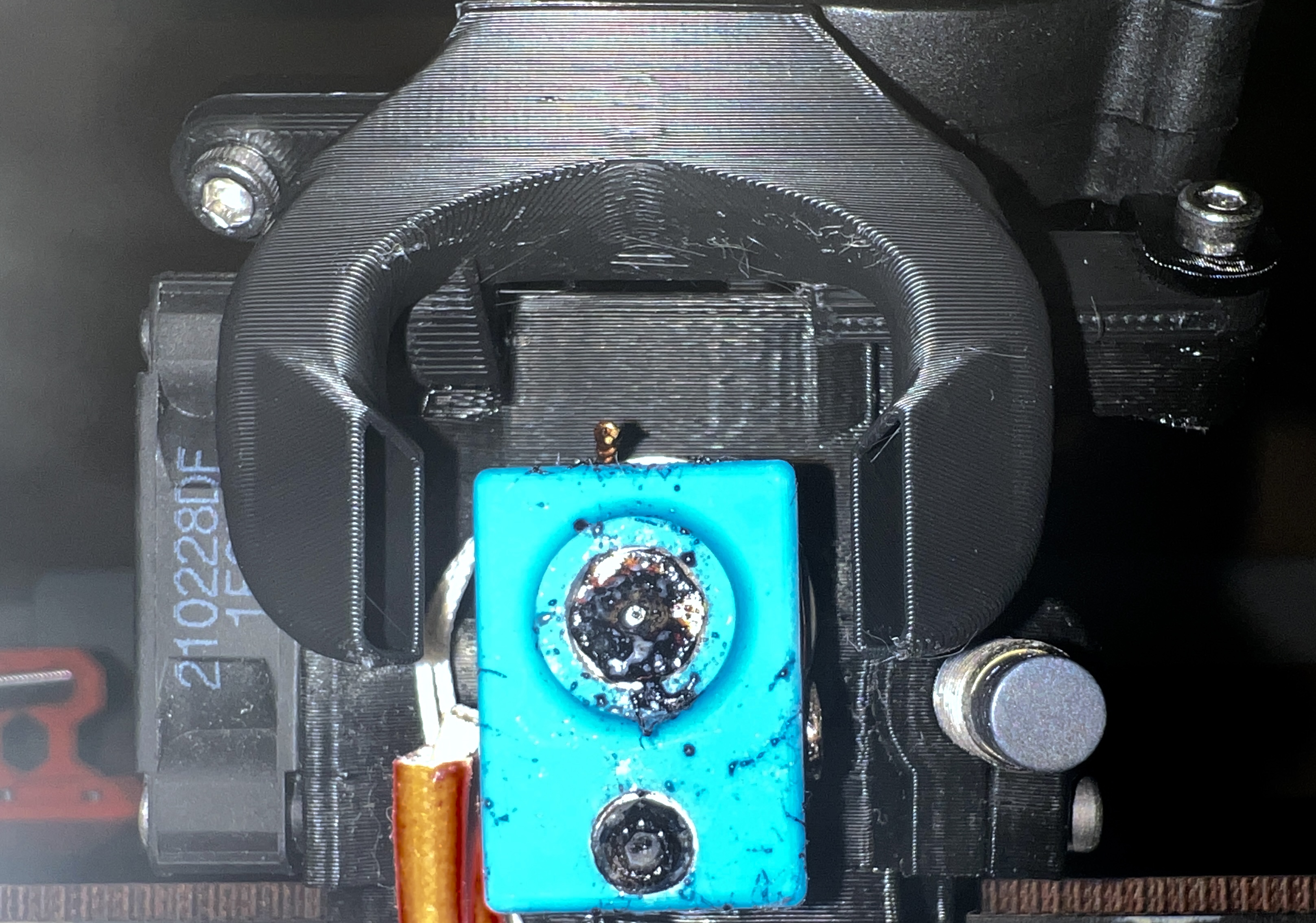 Copriventola Per Ventola Prusa MK3S+ In Nylon Rinforzato Con Fibra Di Carbonio (PA6-CF), Resistente Fino A 215°C, Colore Nero