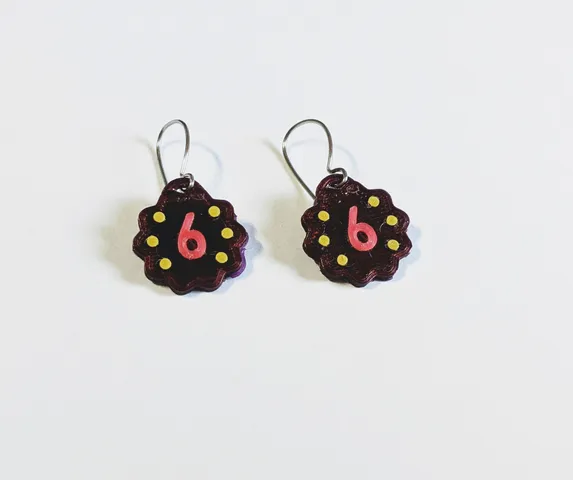 6th Birthday Earrings