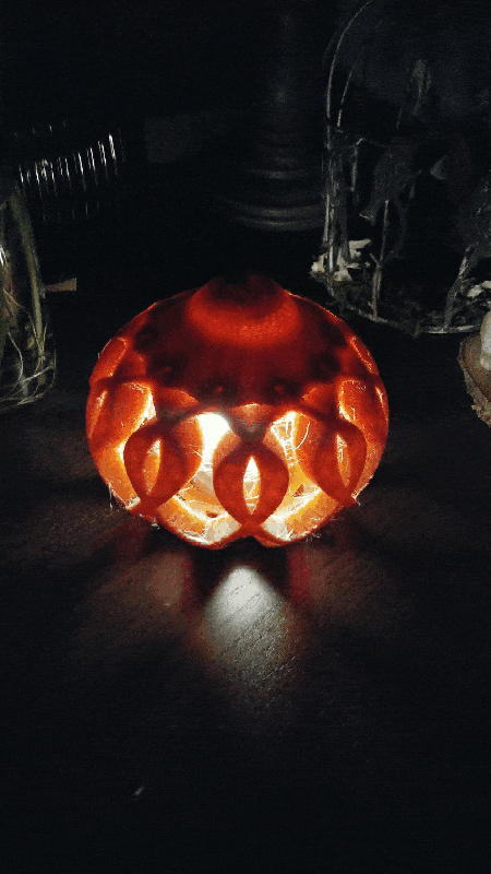 Decorative Pumpkin Light "Hokkaido Wishbone"