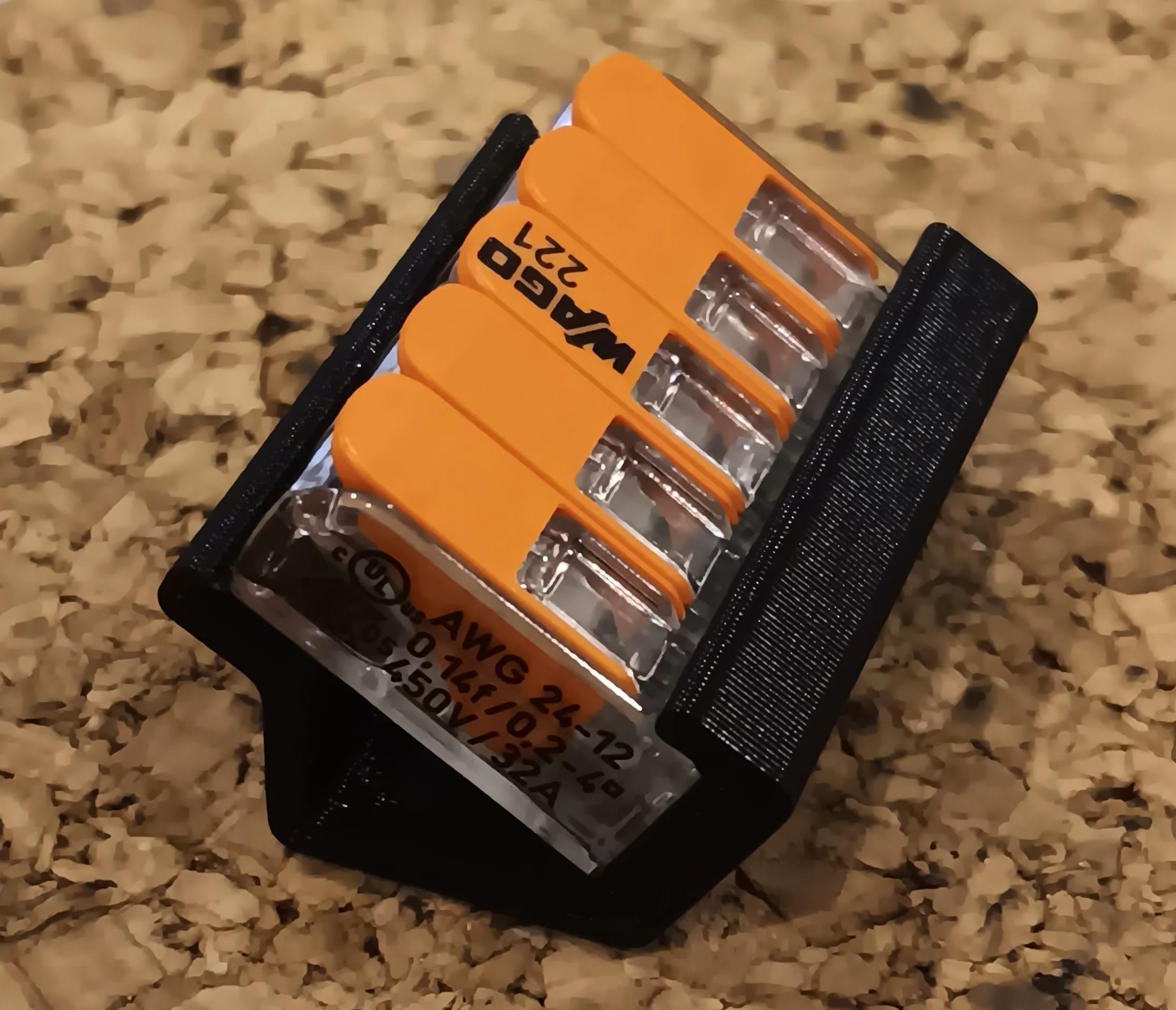 Wago 221-415 angled clip mount