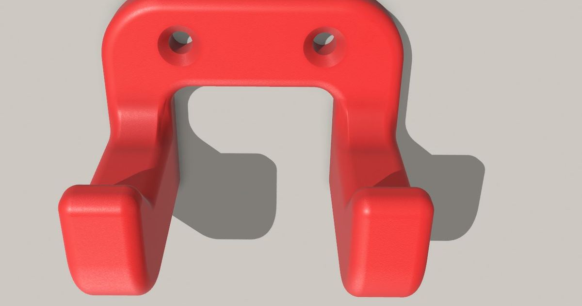Wallmount Hammer Holder by Esau Labs Download free STL model