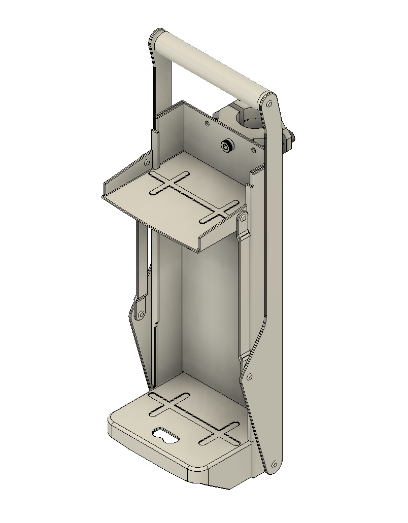 Can Crusher Mount for 1" Wire Rack