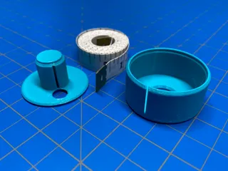 Sewing Cloth Tape Measure Winder Case 14mm and 18mm Snap Fit by TinkrMakr, Download free STL model