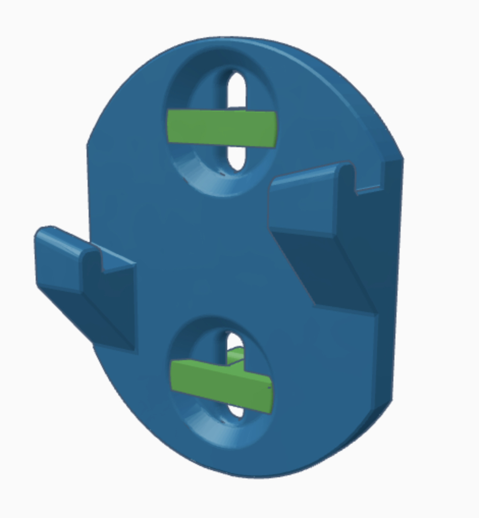 Skadis Caliper Mount using T-Clips