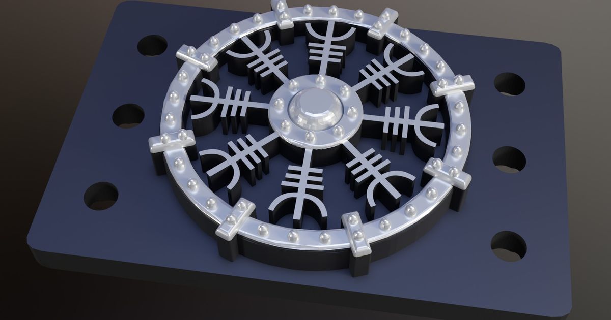 Hat Band Viking Broch by CdR | Download free STL model | Printables.com