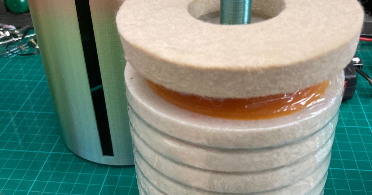 4" Grinding Blade Cutting Disc Storage Case H6" by Long Hair Prince