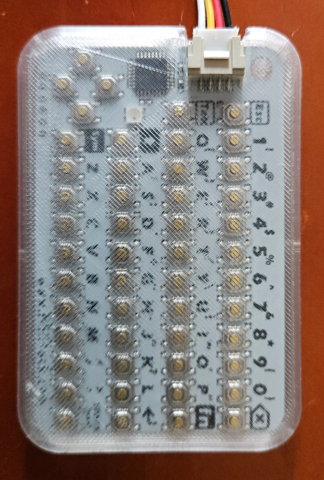 M5STACK CardKB TPU Case See-Thru Text V1