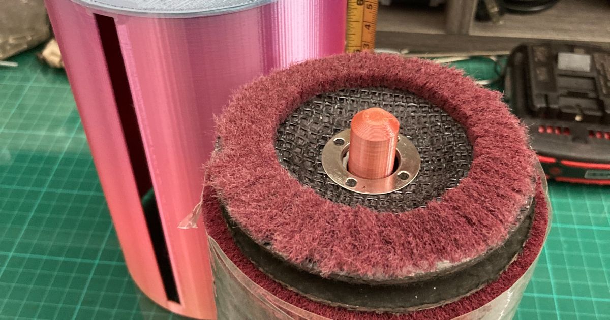 4" Grinding Blade Cutting Disc Storage Case H7" by Long Hair Prince