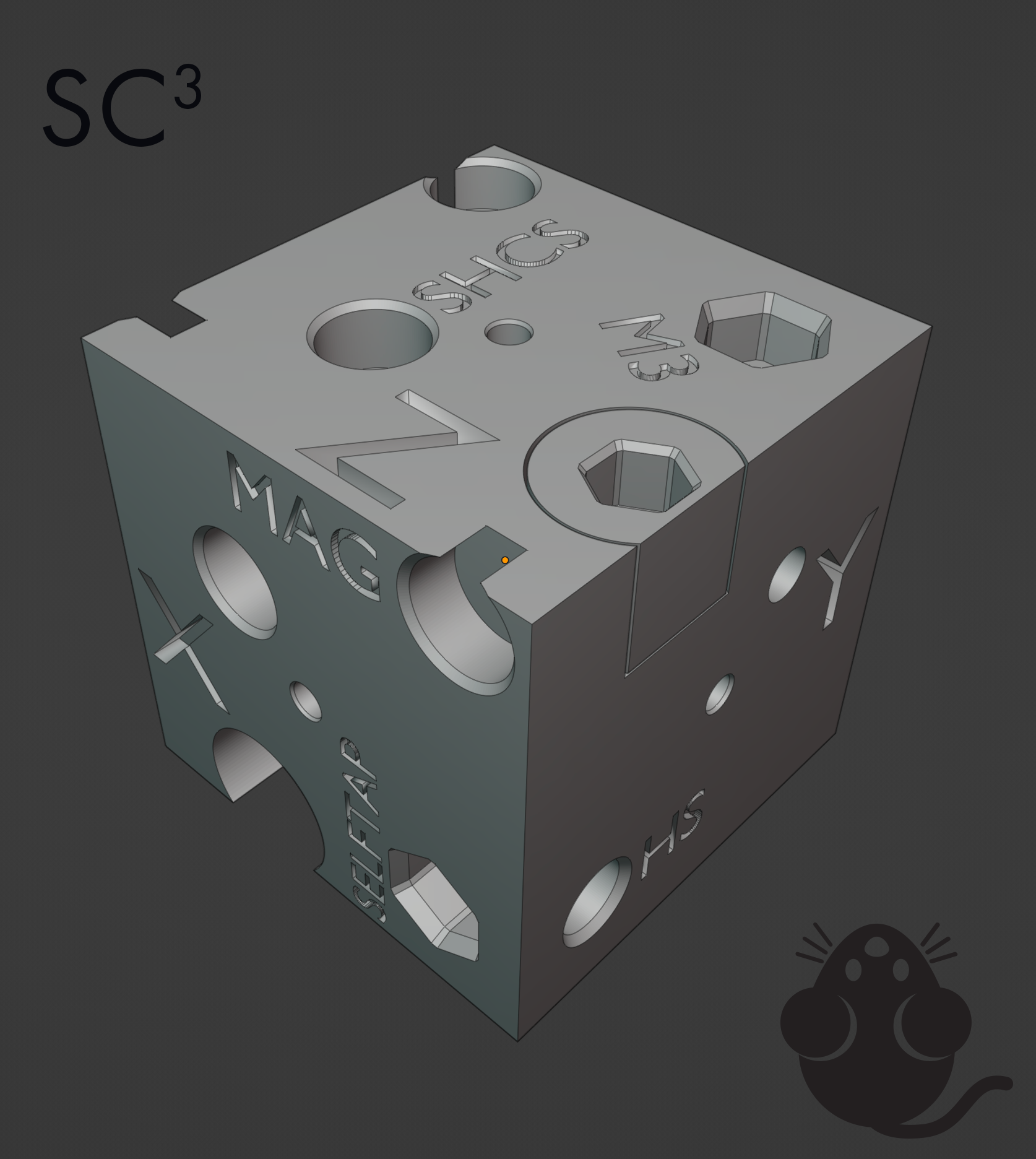 Swiss Cheese Calibration Cube