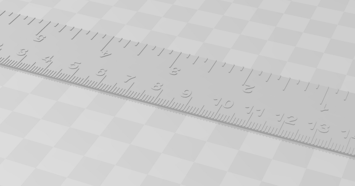 15 cm/6 in Ruler (Metric & Imperial) by ShyavanS