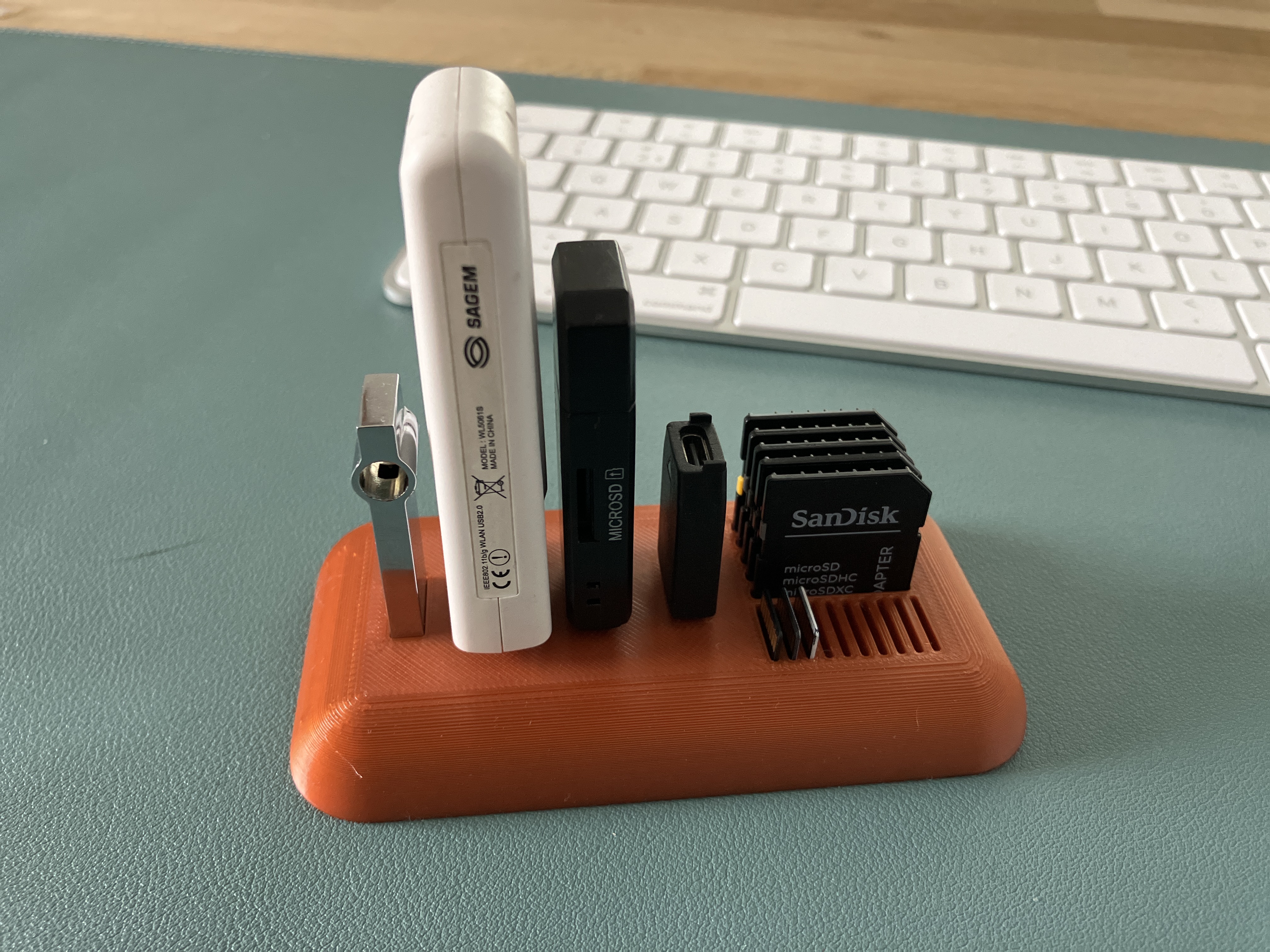 usb & sd card holder