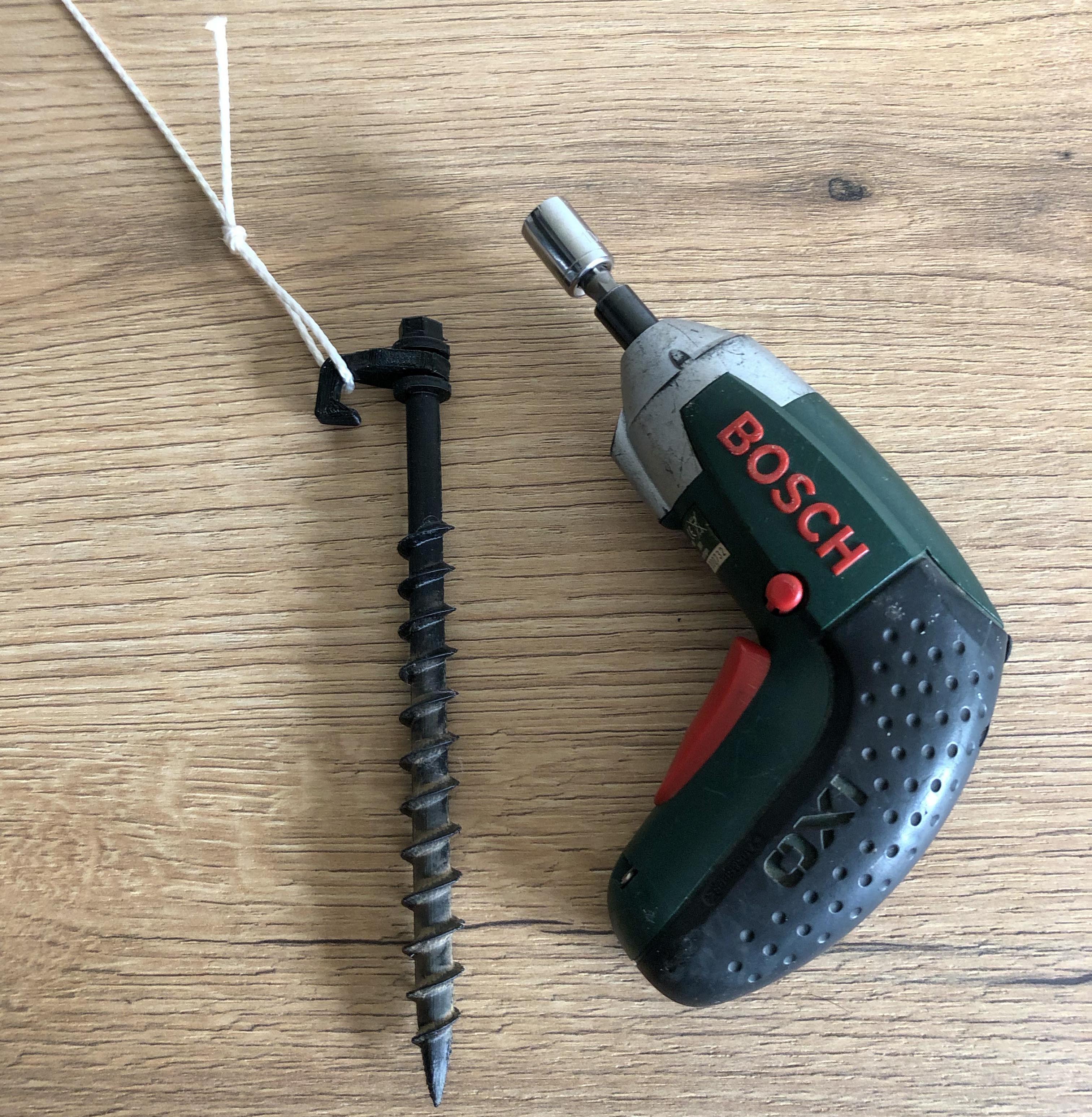 Tent Peg for cordless Screwdriver by DSt Download free STL model