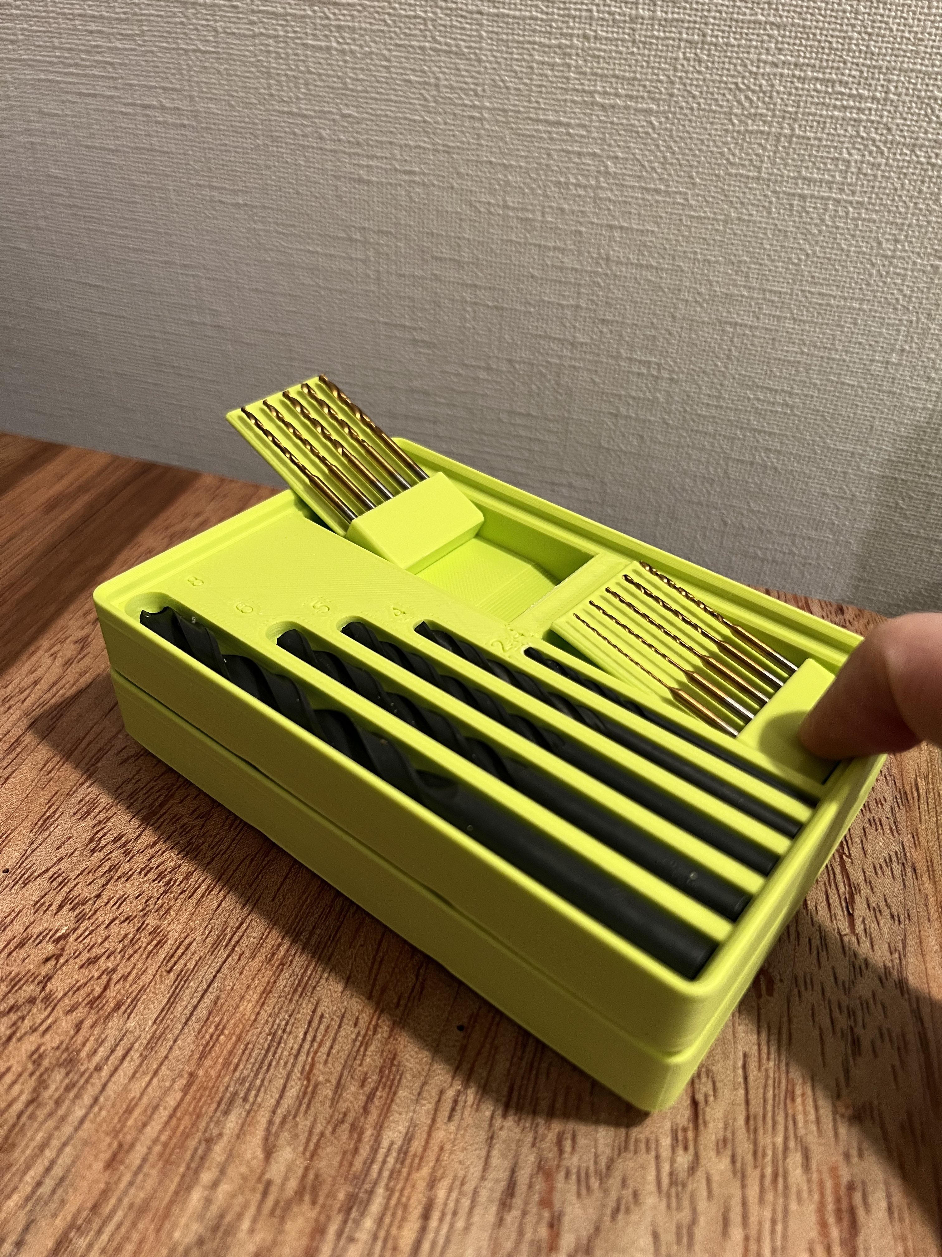 Miniatura 2 do modelo 3D Gridfinity Drill bit tray