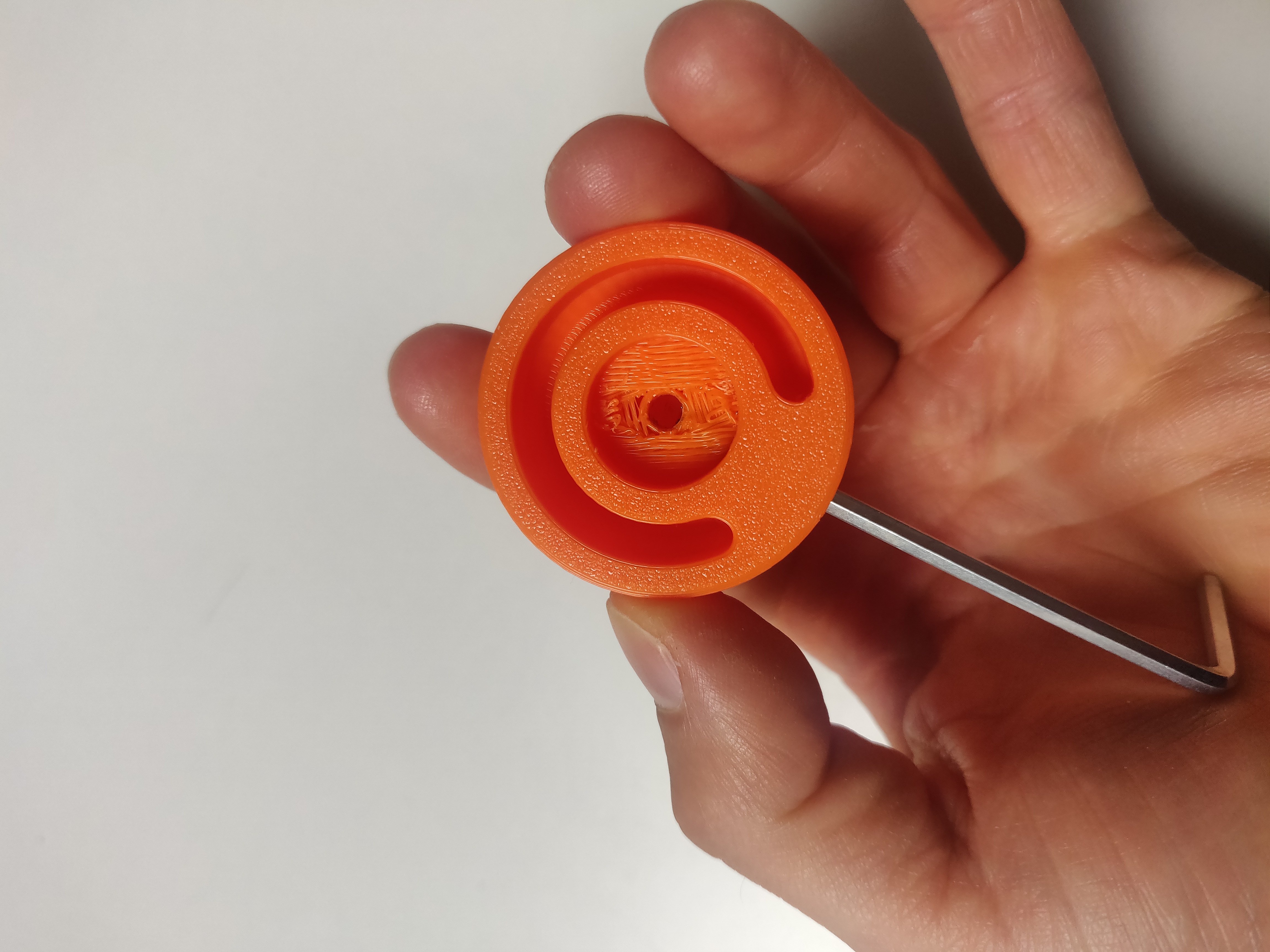 Miniatura 2 do modelo 3D Wheel for light switch Dimmer (requires threaded inserts)