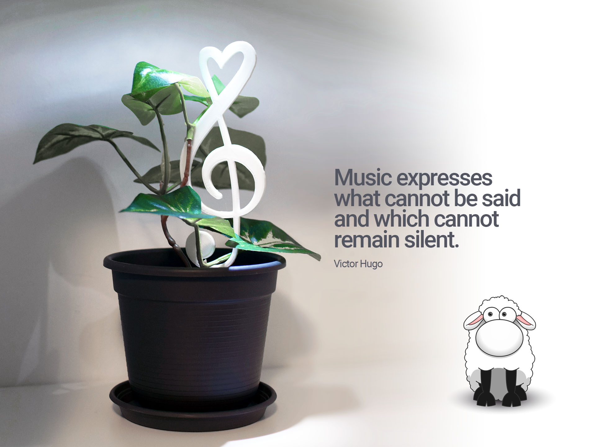 "I love Music" Plant Climber