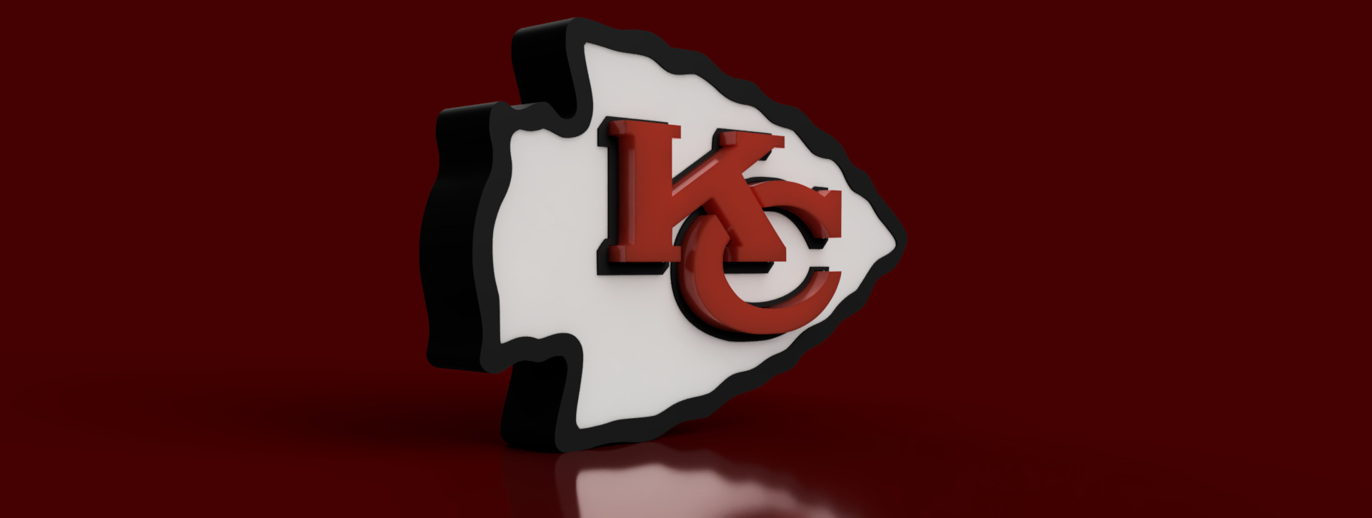 Kansas City Chiefs Lamp by BrightBox Printables Store