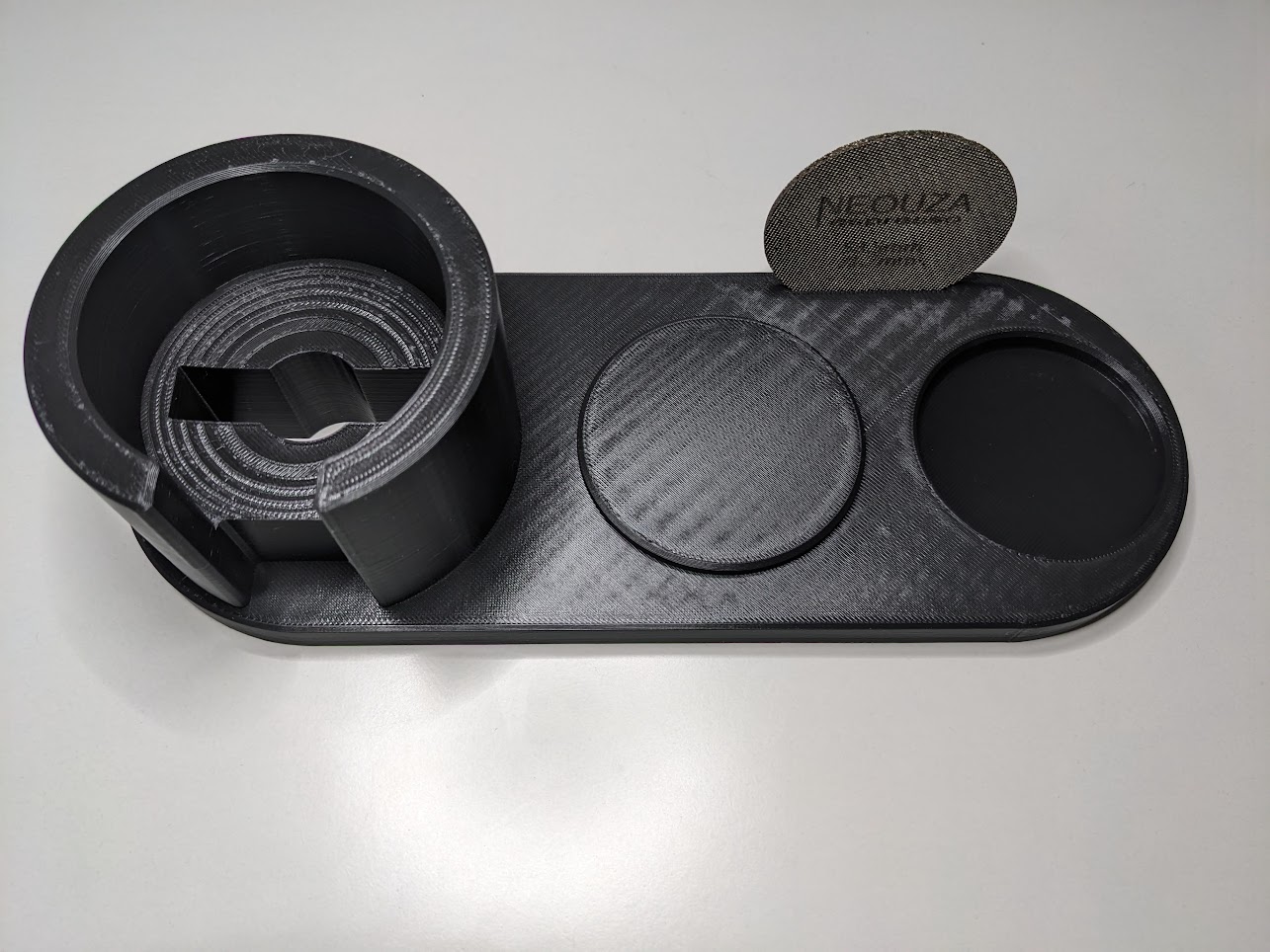 Breville/Sage Espresso Tamping Station with metal mesh filter slot by Boos Download free STL