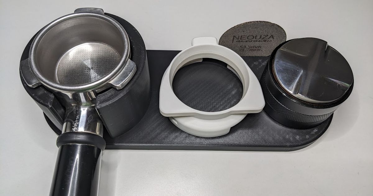 Breville/Sage Espresso Tamping Station with metal mesh filter slot by