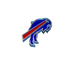 Bills Logo Keychain by CodingPenguin1, Download free STL model