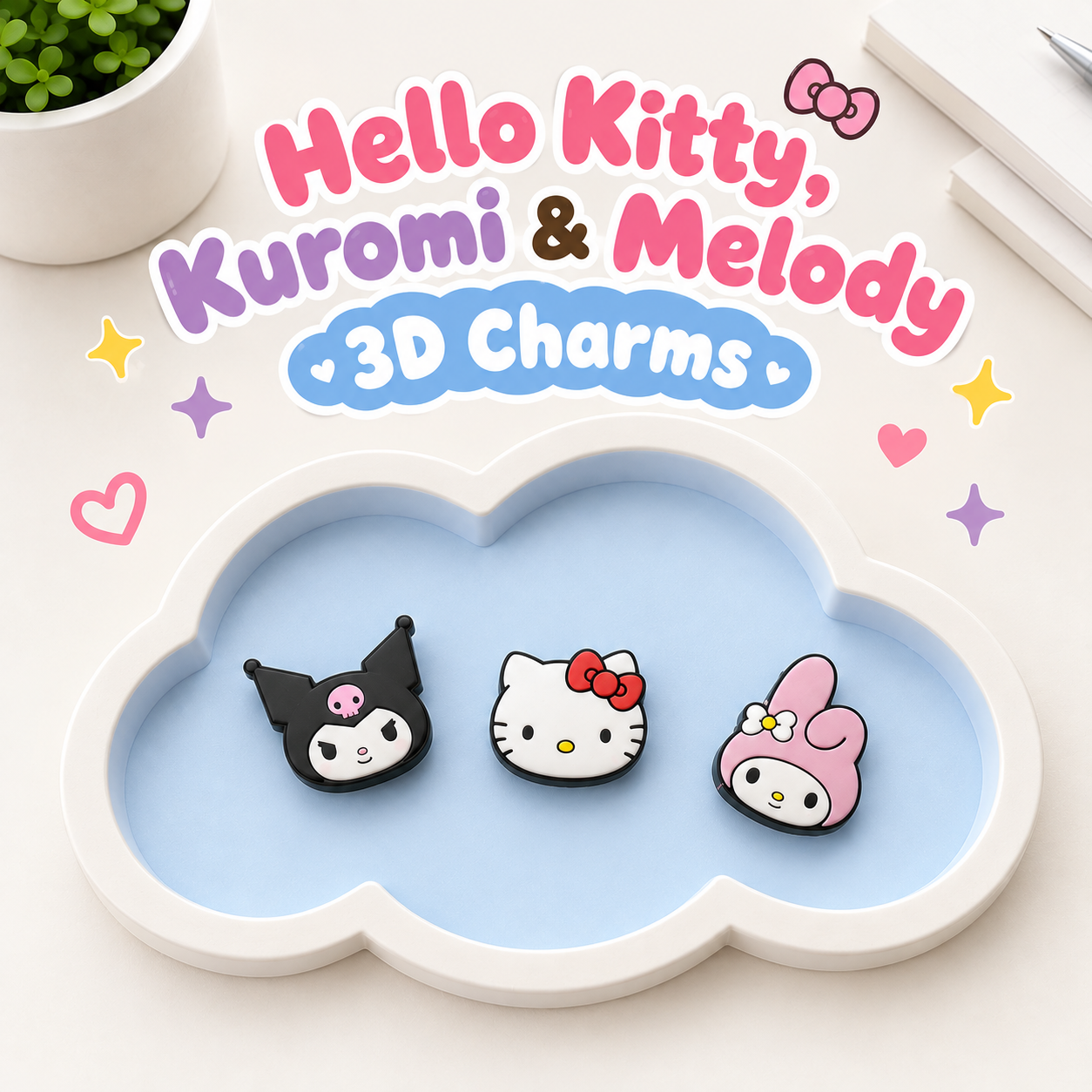 Hello Kitty, Kuromi & Melody