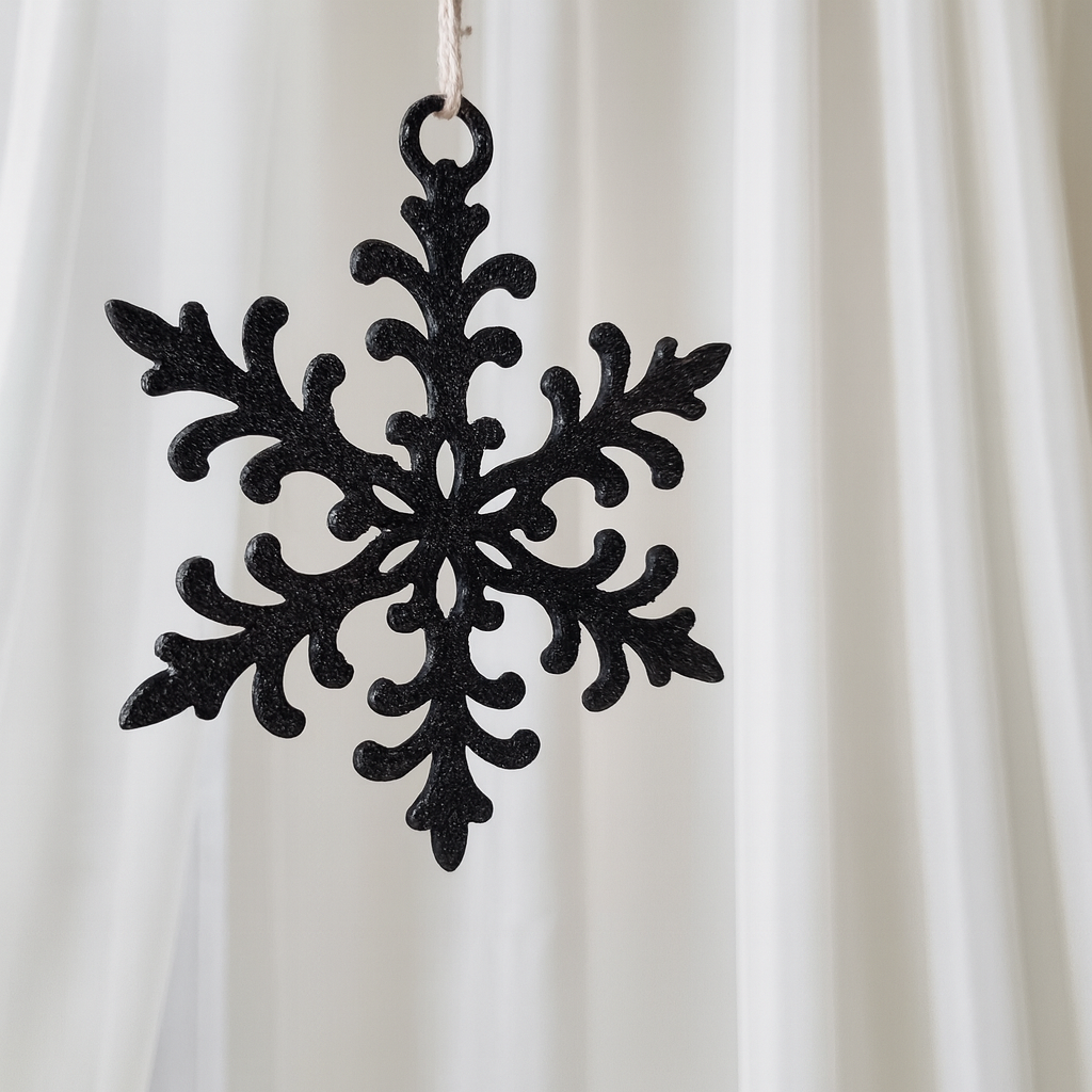 Snowflake Christmas tree decor
