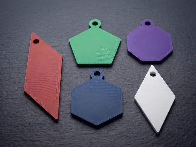 Keychain Blanks - Basic Shapes 2