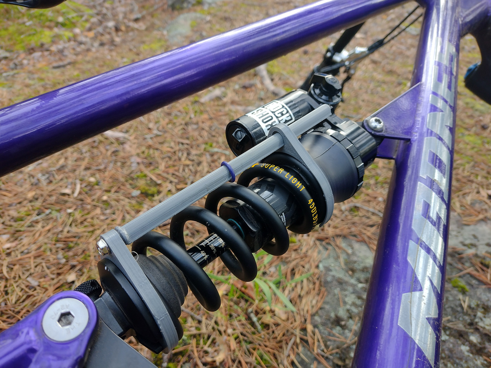MTB Coil shock travel use measure tool