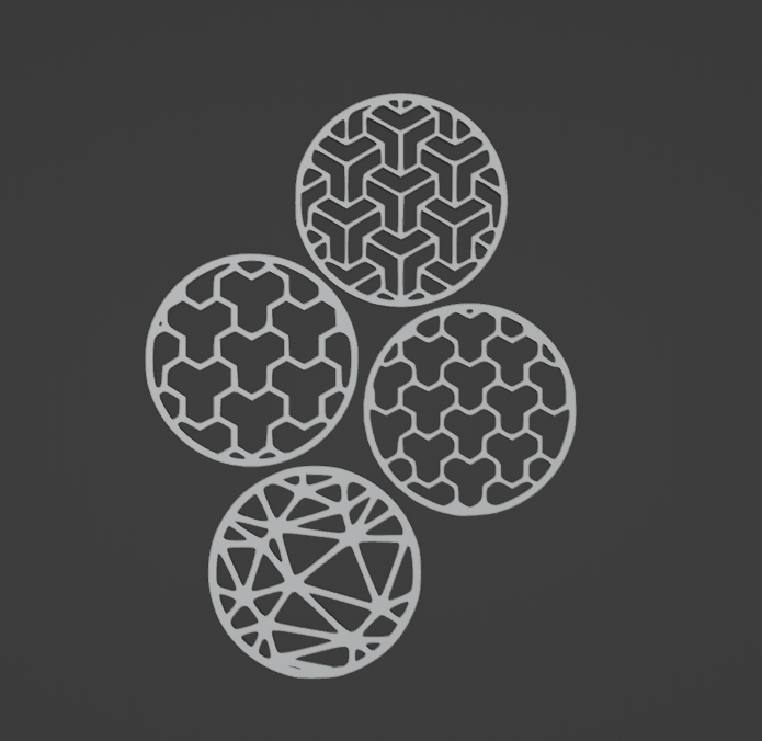 Shape coasters