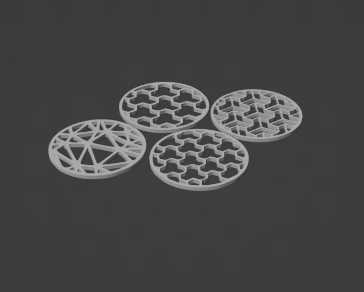 Miniatura 3 do modelo 3D Shape coasters