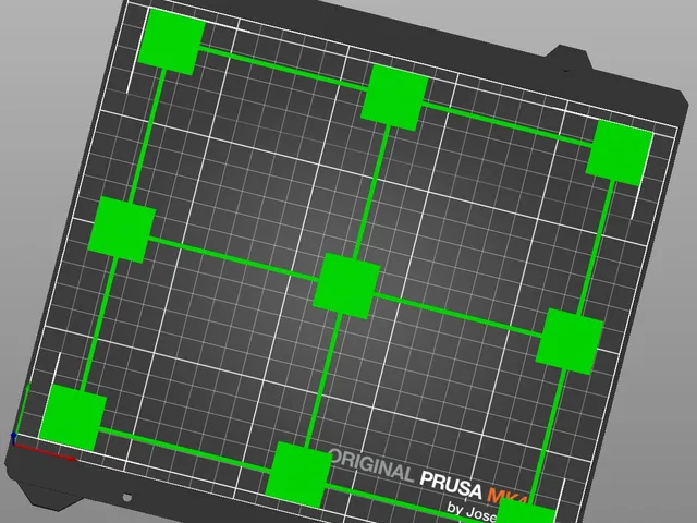 Bed level test visualization Prusa MK4