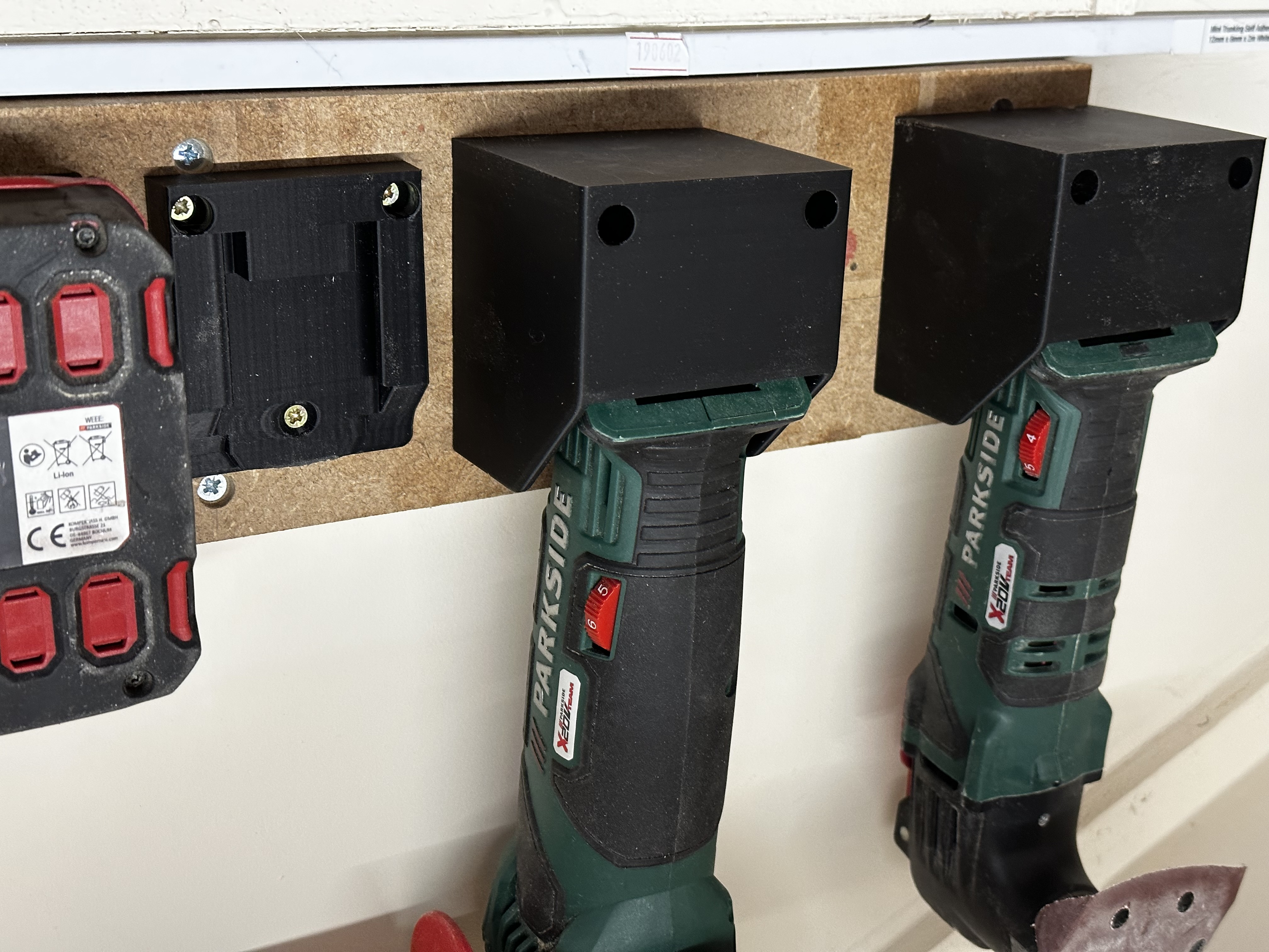 Parkside X20V tool mount for Multitool or Angle Grinder
