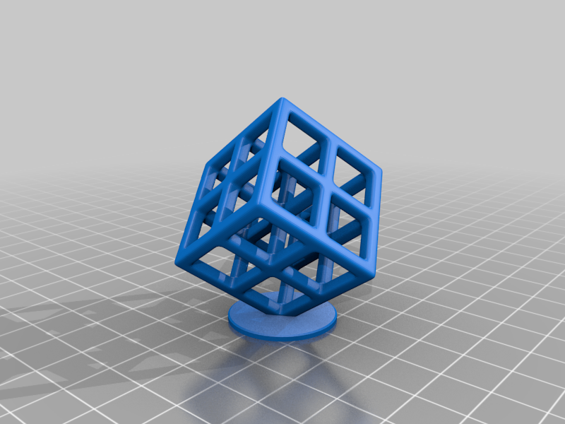 Miniatura 4 do modelo 3D Skeleton cube object
