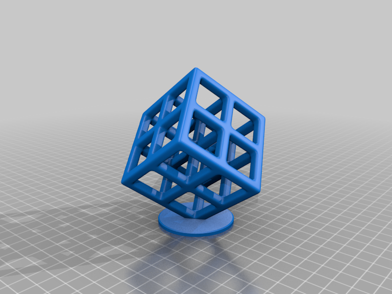 Miniatura 6 do modelo 3D Skeleton cube object