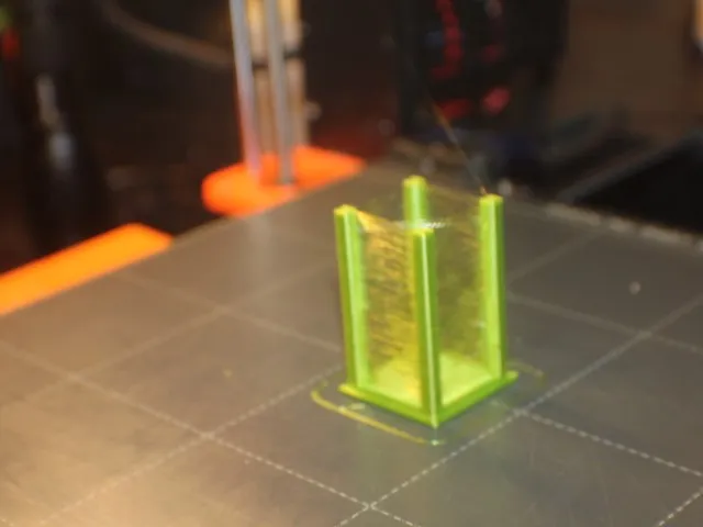 Stringing test with temperature change every 5 mm