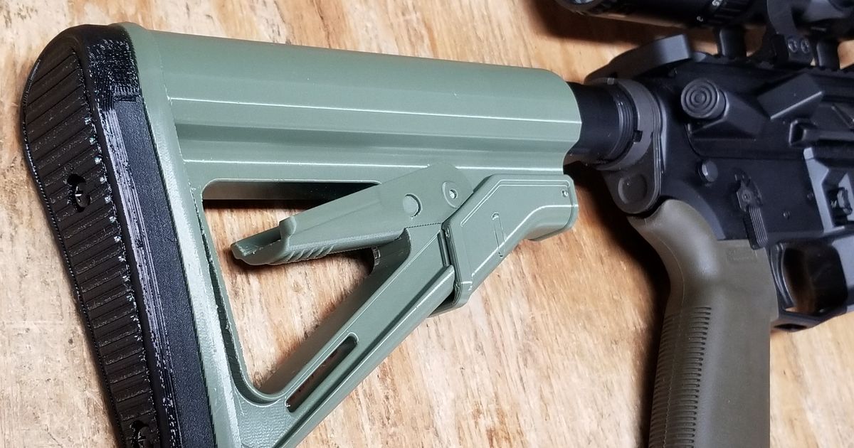 AR-15 Adjustable Butt Stock - Remix Remixed by MiscPrinter - MakerWorld