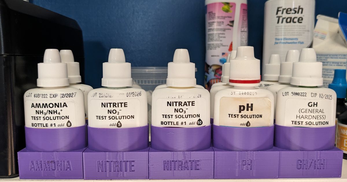 API Test Kit Holder by BossManKyle Download free STL model